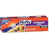 Hefty Slider Storage Bags, Gallon Size, 15 count