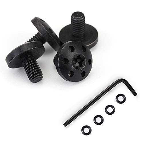Cool Hand Customized Grips Screws for Beretta 92FS, 92S, M9, 92A1, 96A1, 92 INOX, 4 Stainless Steel Screws, 4 O Rings, T10 Torx Key, Black, SB92-1-B