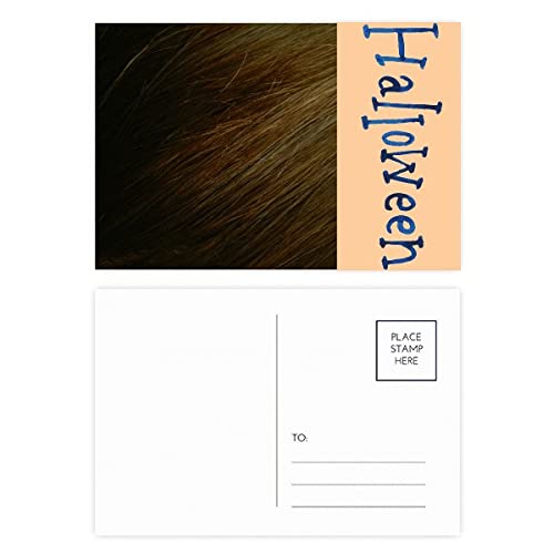 Cheveux raides marron foncé Halloween lot 20 mèches lisses fête