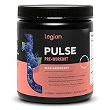 LEGION Pulse Pre Workout - All Natural Nitric Oxide Preworkout Drink to Boost Energy, Creatine Free, Naturally Sweetened, Beta Alanine, Citrulline, Alpha GPC (Blue Raspberry)