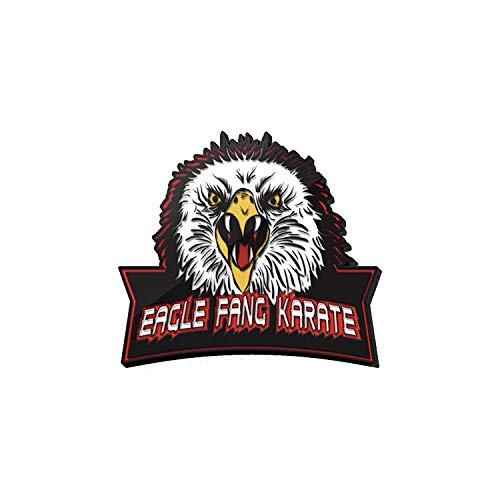 HAN CHOLO Cobra Kai Eagle Fang Karate Dojo Enamel Pin, Colored Rubber Clutch Character Pin