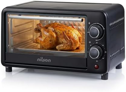 Horno de Sobremesa 10 L, Compacto, 1000 W, Control Mecánico, NHS1...