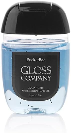 GLOSS Aqua Fresh Hand Gel – 29 ml, Ocean Breeze Scent, Fast-Drying Pocket Gel with Aloe & Vitamin E, Travel-Ready Refresh