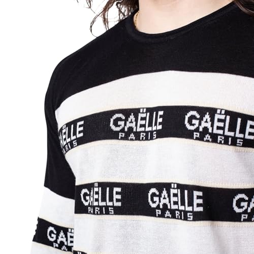 Pull à capuche Gaelle homme coton noir blanc sweat mode urbaine - 3