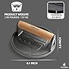 Tulvera Smash Burger Press | Cast Iron Hamburger Smasher Tool | Flat-Edge Meat Press for Hamburgers, Bacon, Outdoor Kitchen | Griddle & Grilling Accessories | Pre-Seasoned | 6.1” #2