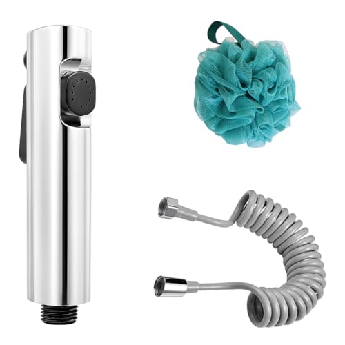 Image of Water Saving Health Faucet for Toilet | Jet Spray | 2 Flow Modes | Chrome Finish | with Telephonic Hose