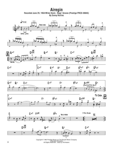 Sonny Rollins Omnibook for B-flat Instruments | Recueil de Chansons et Transcriptions Jazz de 50 Solos Saxophone Ténor | Partitions Jazz Bebop Hard Bop | Livre Musique Saxophonistes Musiciens Jazz – vue 3