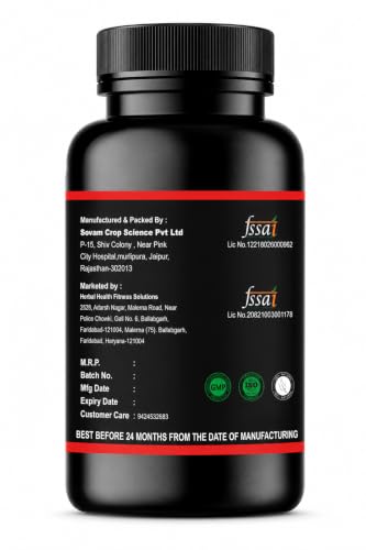 Image of Maxx Power Herbal Capsules for Men with Ashwagandha, Shilajit, Kaunch Beej & Safed Musli | Supports Energy, Strength, Stamina & Men's Wellness | Daily Herbal Supplement | 60 Veg Capsules