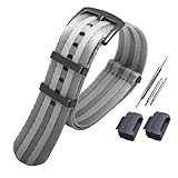 POYNMRE Correa de reloj lona nailon compatible con Casio G-Shock GA-110/100/120/200/300/400 GD-100/110/120 DW-5600 GW-M5610(A14 black buckle)