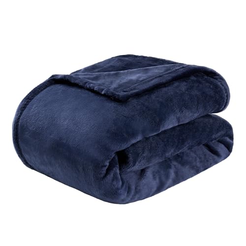 El Mejor Listado de Mantas para cama del mes. 47 VIOPY Franela cobija,Cómodo y Cálido Manta Termica, Ligero y Transpirable Todo el Año Blankets,Frazada para Sala,Bebe,Sofa,Pie de Cama,Viaje, Acampada. (Azul, Queen (223 *...