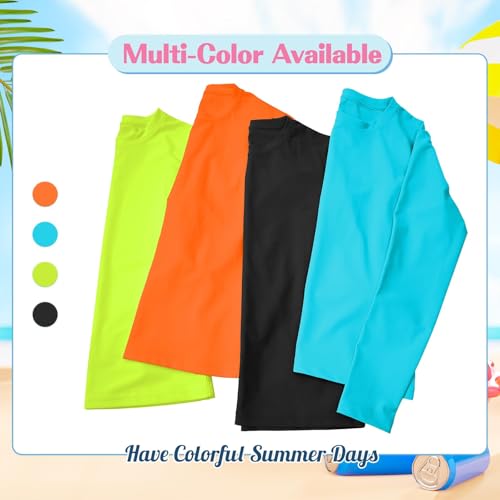Image of American Trends Rash Guard Girls Swim Shirt Long Sleeve UPF 50+ 5-16T | UV Protection Girls Sun Shirt Lightweight Quick Dry for Kids Teens