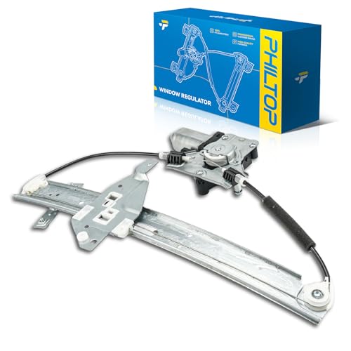 Image of PHILTOP Front Left Driver Side Power Window Regulator and Motor Assembly Compatible with 2006-2013 Chevrolet Impala 2014-2016 Chevrolet Impala Limited Replaces 748-172,2 Pins