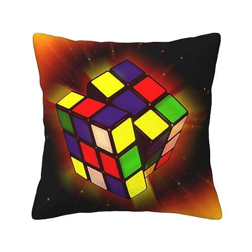 Housse de coussin en velours côtelé imprimé puzzle premium - 2