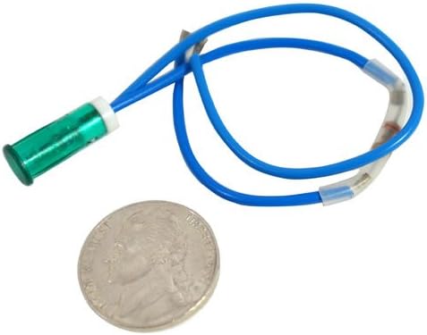 Neon Bulb with Green Lens 120vAC (Pkg 10)