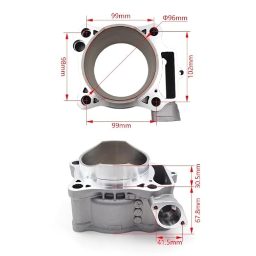 Cilindro de aluminio de 96mm para CRF450R, optimiza el motor de tu moto de cross 2