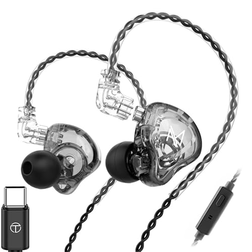 KAMINRUN TRN MT1 �C���C���[�C���z���w�b�h�z���AHiFi�C���C���[�C���z���A�V����10mm�R���|�W�b�g���C�_�C�i�~�b�N�h���C�o�[���j�^�[�C���z���A���O���\��C�s��0.75mm�P�[�u��(�}�C�N�t���ATypeC�u���b�N)