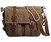 Berchirly Vintage Military Men Canvas Messenger Bag for 17.3Inch Laptop