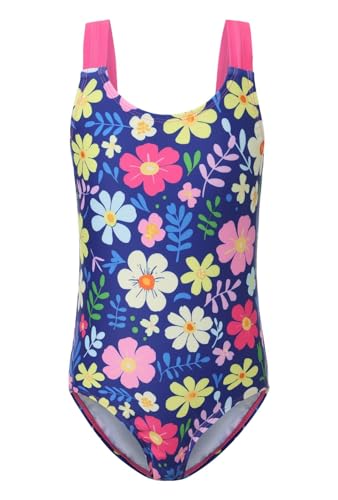 Image of Girls One Piece Swimsuits Tie Dye Bathing Suit for Girls Hawaiian Swimwear 3-16 Years