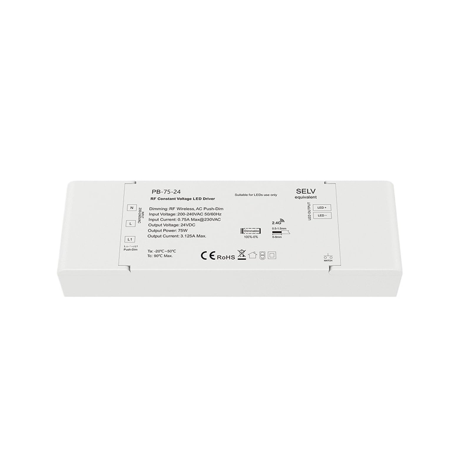 Pilote LED dimmable 24V 75W PB-75-24, la solution idéale pour moderniser vos éclairages de cuisine