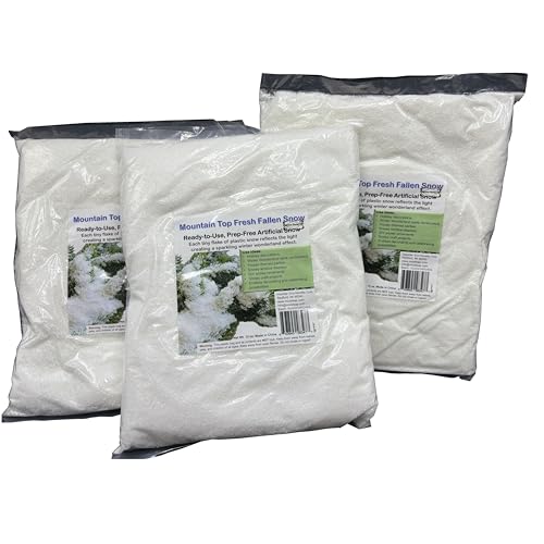 Science Gone Fun Professional Quality Artificial Polyethylene Snow for Holiday Decor 10 Ounce Bag (10)