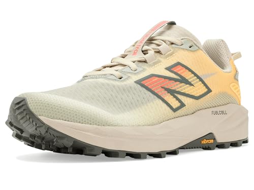 New Balance ���f�B�[�X FuelCell Rebel Trail, �z���C�g�s�[�`/�e�B���o�[�E���t, 10