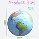 Aufblasbarer Erdkugel,PVC Weltkugel,Geographie Weltkarte,3PC Aufblasbare Kugeln mit Ballonpumpe Wasserball Aufblasbar für Garten Strand Pool Wissenschaft Geographie Bildung