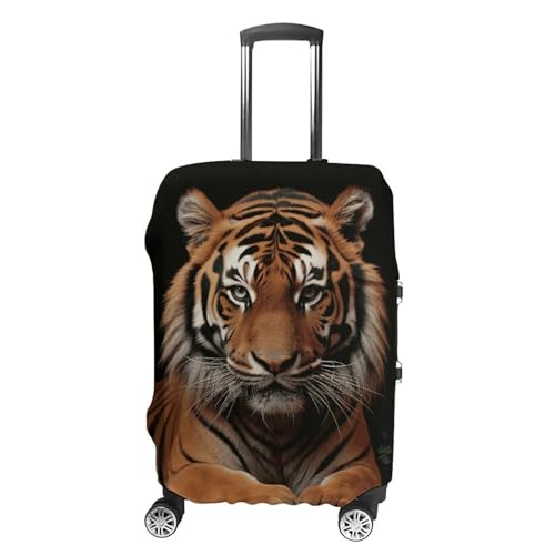 Housse de bagage tigre et pattes taille L protège valise contre vol et saleté