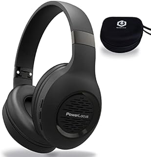 Bluetooth Headphones Over-Ear, PowerLocus Wireless Headphones, Hi-Fi Stereo Deep Bass, Soft Earmuffs Foldable Headphone with Built-in Microphone, Wireless and Wired Headset for Cell Phones,Tablets, PC