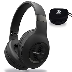 PowerLocus P4 Cuffie Bluetooth Wireless, Cuffie Senza Fili Over-Ear[Autonomica 30 ore] Cuffie con Microfono Incorporato Cuffie Chiuse Bluetooth Auricolare per iPhone, Samsung, iPad, PC, Laptop, TV