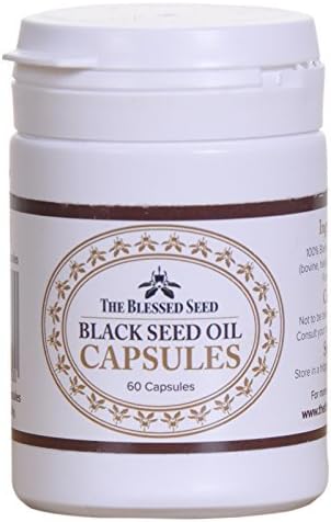 The Blessed Seed Mild Black Seed Oil Capsules - 60 Capsules (500mg) - 100% Pure Cold Pressed, 1% Volatile Oil - Health Supplement and Immunity Booster