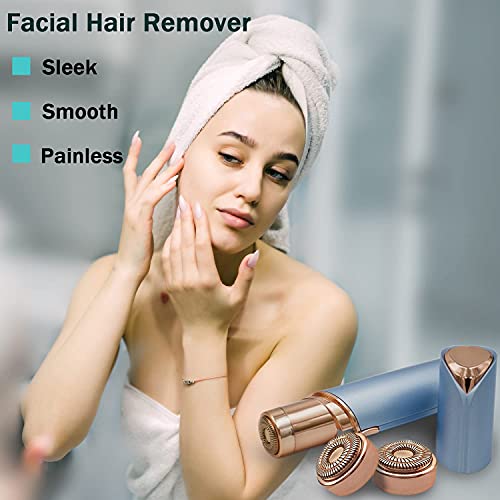 Facial Hair Remover Replacement Heads Generation 2 For Flawless Finishing Touch Hair Removal Tool For Women,As Seen On Tv 18K Gold-Plated Gen 2 Double Haolo 6 Count #TOP6