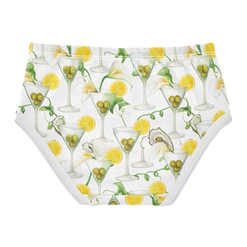 Joisal Floral Cartoon Yellow Bloom Lemon Toddlers Underwear Floral 2t Cotton Girl Panties Cute Bright Briefs Kids Undies2