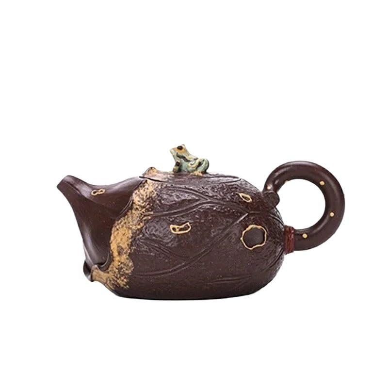 Czajniczek Kung Fu do robienia herbaty 100 ml fioletowa glina ręcznie robiony czajniczek domowy luźna herbata liściasta stroma wielofunkcyjny ceramiczny czajniczek zestaw do herbaty chińska ceremonia