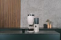 Melitta AromaFresh Pro X – Filterkaffeemaschine mit integriertem Mahlwerk, entnehmbarem Wassertank, Glaskanne und Timer-Funktion, für bis zu 10 Tassen Kaffee, Warm-grey – Ansicht 2