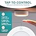 Brilliant Evolution Ultra Thin Wireless LED Touch Lights - Battery Operated Under Cabinet Lighting - Round Puck Lights for Closet, Countertop - Stick On Push Light for Home Decor - Pack of 2