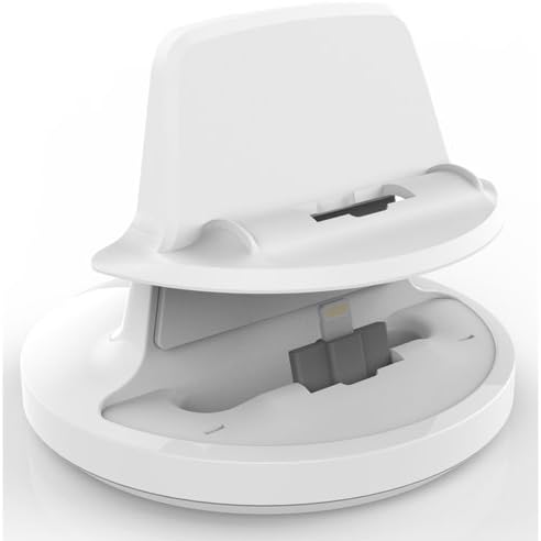 RND Apple Certified Lightning to USB dock for the iPhone (6 / 6 Plus / 6S/ 6S Plus/ 5 / 5S / 5C) or iPod Touch Data Sync and Charge 8-Pin Dock. Compatible with some phone cases. (White)