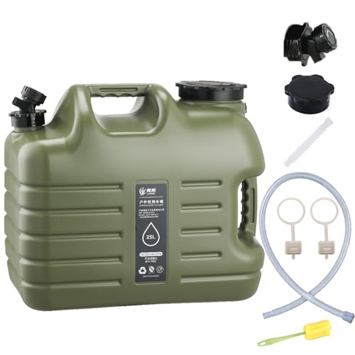 Sparkstarses 25L Campeggio tanica Acqua, Contenitore per Acqua da con Rubinetto, Secchio Portatile con Due Maniglie, Senza BPA, Serbatoio per Acqua, per Pesca, Feste, furgoni e Camper