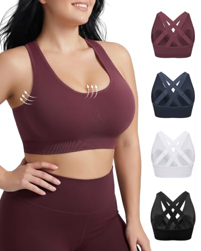 Image of FITTIN Adjustable Sports Bra for Women: Support for Large Bust | No More Settling Dial in Your Perfect Fit Full Coverage No Spillage for Gym Workout Yoga - for Plus Size Large Bust Women
