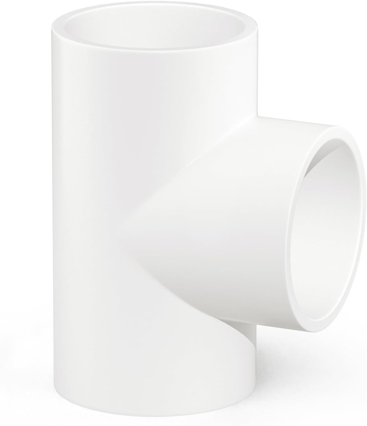 GASHER 8PCS PVC Pipe Fitting 2" PVC 3 Way Tee Furniture Grade Pipe Socket Fittings, For Home or Industrial
