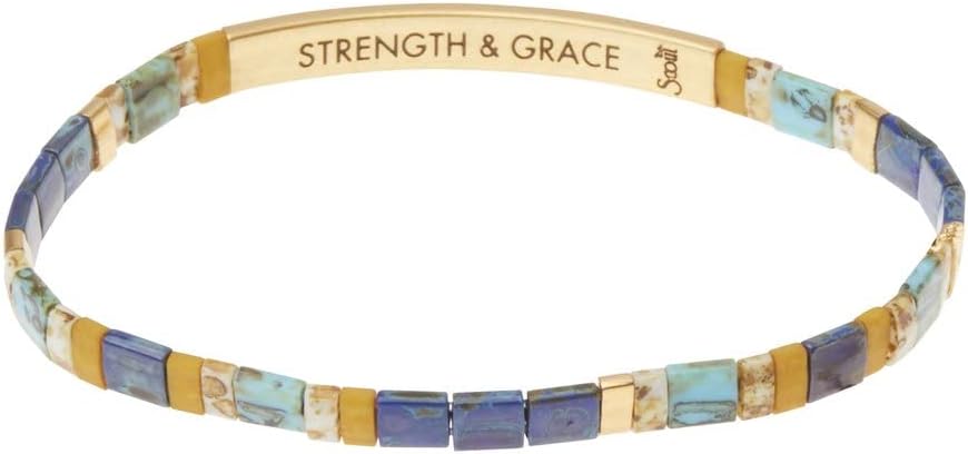 Scout Curated Wears - Good Karma Miyuki Bracelet - Strength & Grace Indigo/Gold