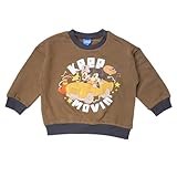 ミッキー＆ミニー 裏毛トレーナー ブラウン 100