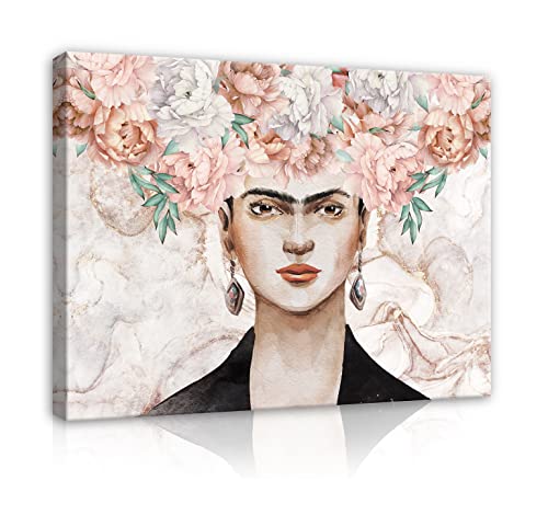 WallArena Frida Kahlo Blumen Abstrakt