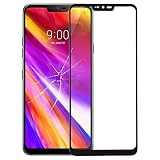 Pantalla frontal lente de cristal externa para LG G-7 Thinq / G710 G710EM G710PM G710VMP (Negro)