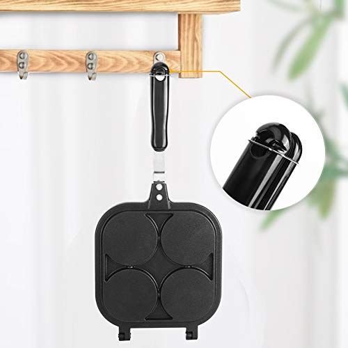 Forma de panqueca redonda, forma de panqueca, frigideira de ovos, panela de ovo frito, 4 xícaras, an