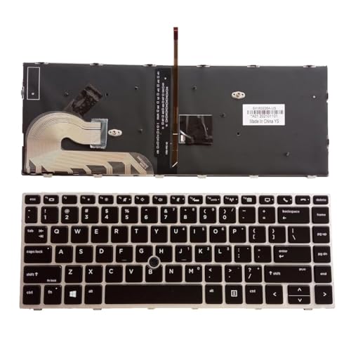 Image of FORIDA Laptop Keyboard Compatible for HP EliteBook 745 G5 745 G6 840 G5 840 G6 846 G5 846 G6 ZBook 14u G5 14u G6 L14377-001 L14379-031 L11307-001 6037B0138601 (Backlit + Pointer Keyboard)