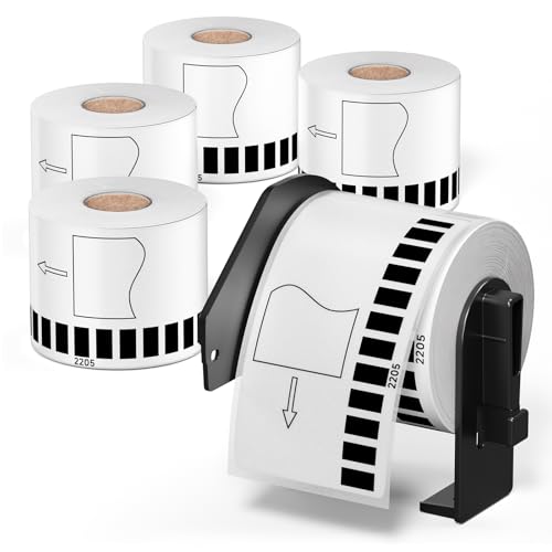 �H�i�\���p���x�� 62mmx30.48m DK-2205 DK 2205 ���M�X�e�b�J�[�� �v���J�b�g�Ȃ� ���x���v�����^�[ QL-800 QL-820NWB QL-700 QL-550 QL-720NW QL-650TD, 5���[���Z�b�g�A�u���U�[Bro