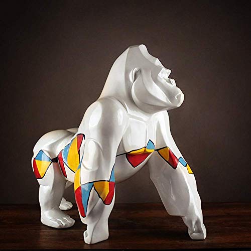 Liushi Gorilla Statue Ornaments Abstract Animal Resin Figure Sculpture For Home Decoration Office Bar Accessories Gifts Crafts 60 27 50Cm #TOP2