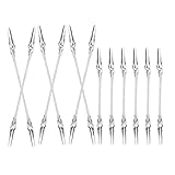 TOVINANNA 12 Piezas Pinzas Cocodrilo Dobles para Manualidades Clips para Notas Fotos Memo Soporte Multifuncional para Oficina Hogar DIY