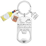 QTZXZX 2 Piezas Llavero Nuevo para Hogar, Llavero de Pareja, Nuestro Rrimer Hogar 2025, Nuevo Hogar, Regalos de Inauguración de la Casa, Regalos Cálidos para Parejas Llavero Nuevo Hogar (2)