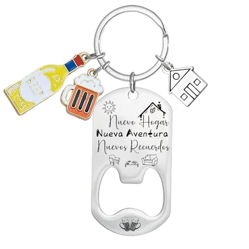 QTZXZX 2 Piezas Llavero Nuevo para Hogar, Llavero de Pareja, Nuestro Rrimer Hogar 2025, Nuevo Hogar, Regalos de Inauguración de la Casa, Regalos Cálidos para Parejas Llavero Nuevo Hogar (2)